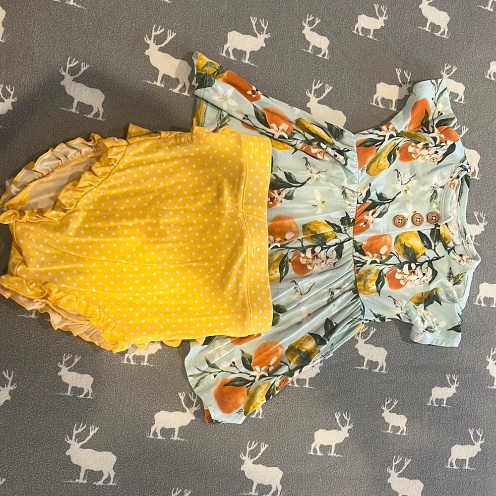 2T Posh Peanut set. Oranges and lemons